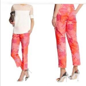 J.Crew Jacquard Neon Tropical Floral Pants